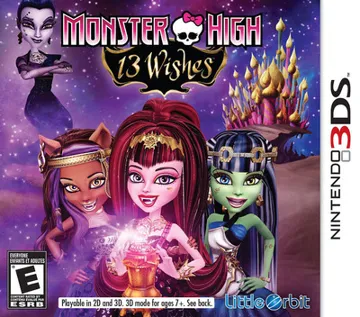 Monster High - 13 Wishes (Europe) (En,Fr,De,Es,It,Nl,S v,No,Da,Fi) box cover front